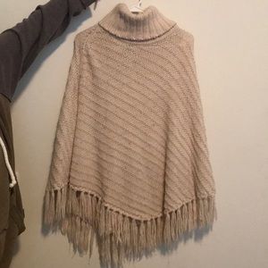 Knitted Poncho Sweater